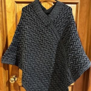 Merino wool poncho bought in Ireland.